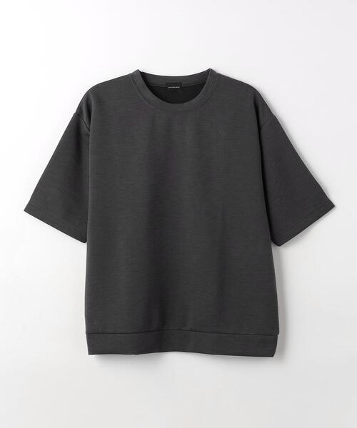 green label relaxing（グリーンレーベルリラクシング）の「ツイルダンボール クルーネック Tシャツ（Tシャツ/カットソー・メンズ・ライトグレー/ターコイズブルー/ダークグレー・XL/S/L/M）」の4枚目の写真