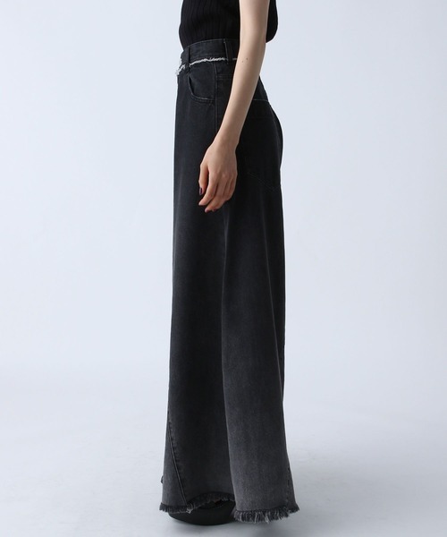 PAGEBOY（ページボーイ）の「ハカマデニム（デニムパンツ・レディース・ブルー/ブラック・25inch/26inch）」の10枚目の写真