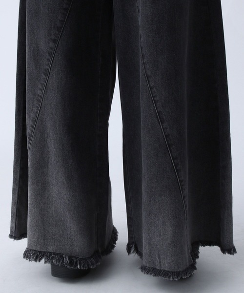 PAGEBOY（ページボーイ）の「ハカマデニム（デニムパンツ・レディース・ブルー/ブラック・25inch/26inch）」の20枚目の写真