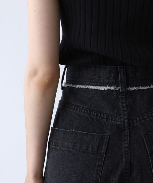 PAGEBOY（ページボーイ）の「ハカマデニム（デニムパンツ・レディース・ブルー/ブラック・25inch/26inch）」の8枚目の写真