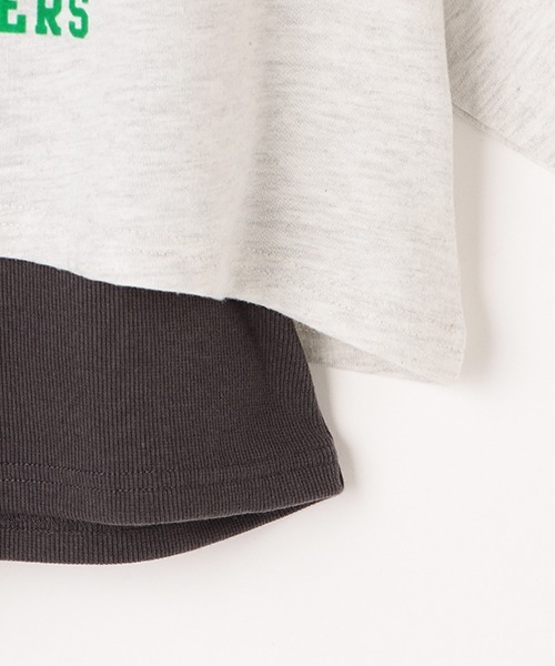 LOVETOXIC(ラブトキシック)の「アーチロゴ短丈PKインナーSET(Tシャツ/カットソー・キッズ・グリーン/オフホワイト/ブラック・S/M/SS/L)」の10枚目の写真