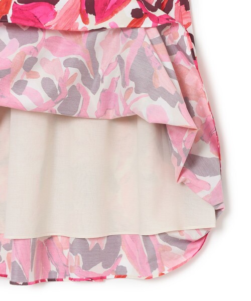 ANAYI（アナイ）の「アートフラワープリントダブルタック スカート