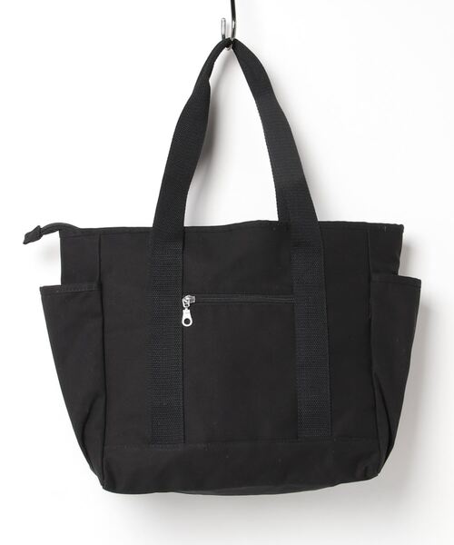 SETUP7（セットアップセブン）の「【SETUP7】chou-porteコットンツイルマルチポケット A4対応トートバッグ YMX（トートバッグ・レディース・ブラック・FREE）」の4枚目の写真