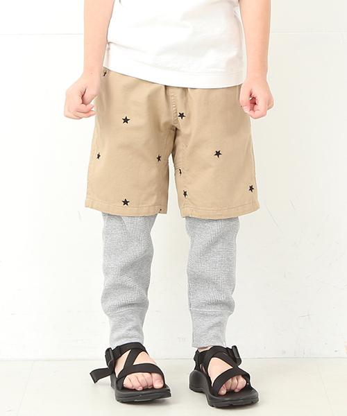 こども ビームス（コドモビームス）の「highking × こども ビームス / 別注 STAR ショーツ (90～130cm)（その他パンツ・キッズ・ベージュ/ネイビー・110/120/100/130/90t/140）」の2枚目の写真