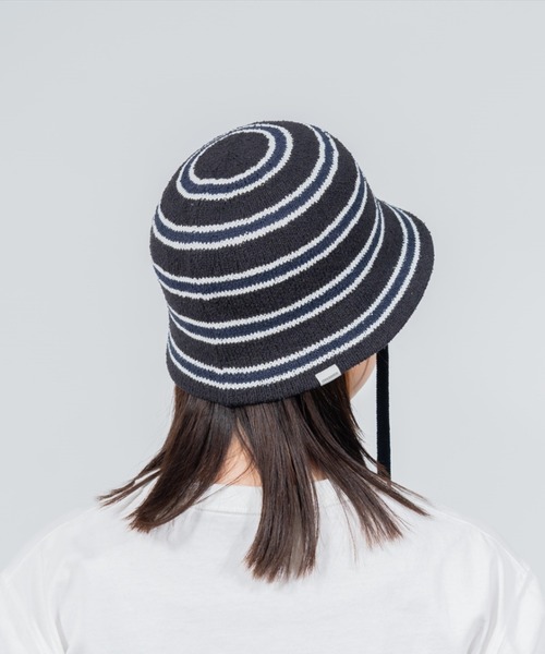 OVERRIDE（オーバーライド）の「OVERRIDE THERMO BORDER PILE TULIP / オーバーライド（ハット・レディース・ネイビー/ホワイト/ブラック・58cm）」の22枚目の写真