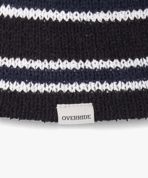 OVERRIDE（オーバーライド）の「OVERRIDE THERMO BORDER PILE TULIP / オーバーライド（ハット・レディース・ネイビー/ホワイト/ブラック・58cm）」の7枚目の写真