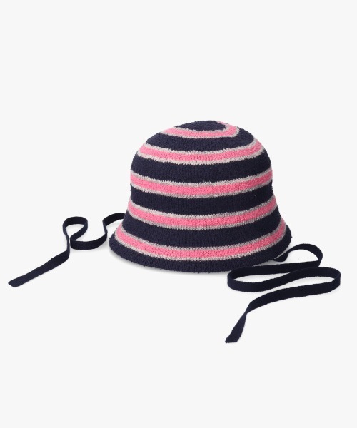 OVERRIDE（オーバーライド）の「OVERRIDE THERMO BORDER PILE TULIP / オーバーライド（ハット・レディース・ネイビー/ホワイト/ブラック・58cm）」の13枚目の写真