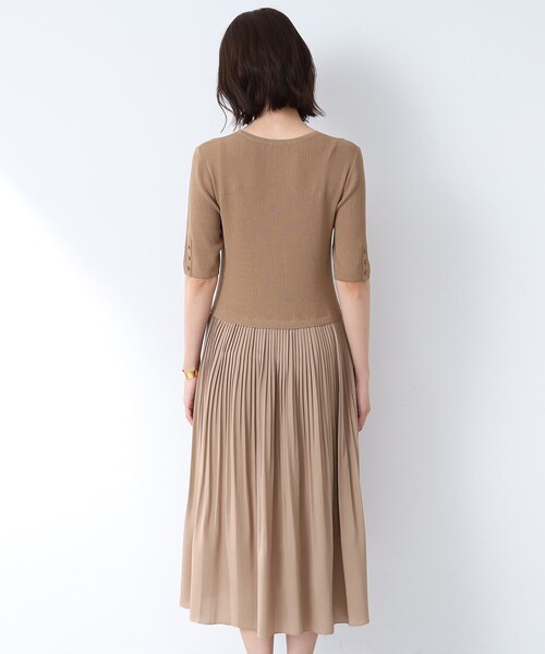 INDIVI（インディヴィ）の「◆【洗える/シワになりにくい】ドッキングワンピース（ワンピース・レディース・ピンク系その他/ブラック/ベージュ・38/40/03/05/13/15 /19）」の7枚目の写真