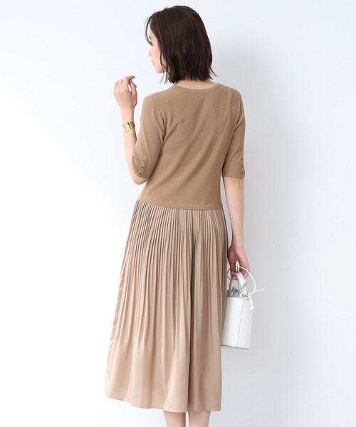 INDIVI（インディヴィ）の「◆【洗える/シワになりにくい】ドッキングワンピース（ワンピース・レディース・ピンク系その他/ブラック/ベージュ・38/40/03/05/13/15 /19）」の14枚目の写真