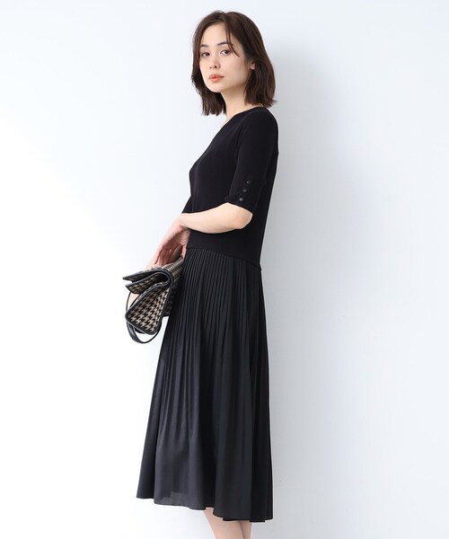 INDIVI（インディヴィ）の「◆【洗える/シワになりにくい】ドッキングワンピース（ワンピース・レディース・ピンク系その他/ブラック/ベージュ・38/40/03/05/13/15 /19）」の15枚目の写真