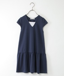 ikka（イッカ）の「鹿の子フェイクワンピース（120~160cm）（ワンピース・キッズ）」