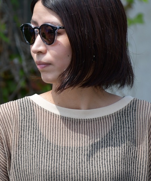 PINE（パイン）の「【pine】ボストンフレームサングラス / 1021SG-1（サングラス・メンズ・ブラック・FREE）」の6枚目の写真