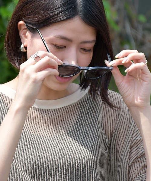 PINE（パイン）の「【pine】ボストンフレームサングラス / 1021SG-1（サングラス・メンズ・ブラック・FREE）」の7枚目の写真