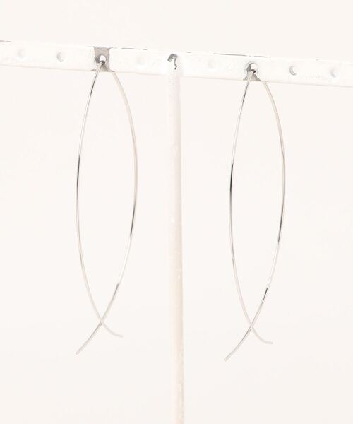 VitaFelice(ヴィータフェリーチェ)の「シルバーワイヤーピアス(ピアス(両耳用)・レディース・ゴールド/シルバー・FREE)」の6枚目の写真