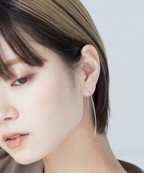 セール】シルバーワイヤーピアス（ピアス（両耳用