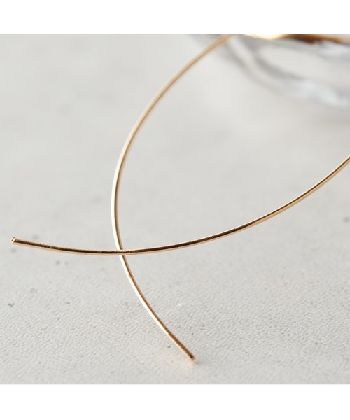 VitaFelice(ヴィータフェリーチェ)の「シルバーワイヤーピアス(ピアス(両耳用)・レディース・ゴールド/シルバー・FREE)」の10枚目の写真