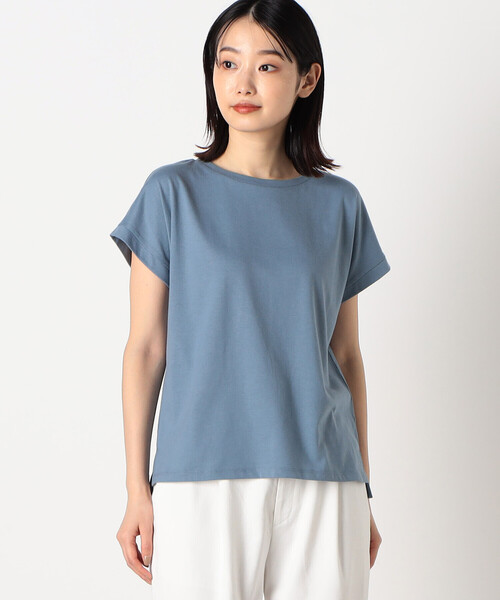 COMME CA ISM(コムサイズム)の「日本の色 Tシャツ(Tシャツ/カットソー・レディース・マスタード/ネイビー/オレンジ/カーキ/サックスブルー/アイボリー・SMALL/MEDIUM/LARGE)」の5枚目の写真