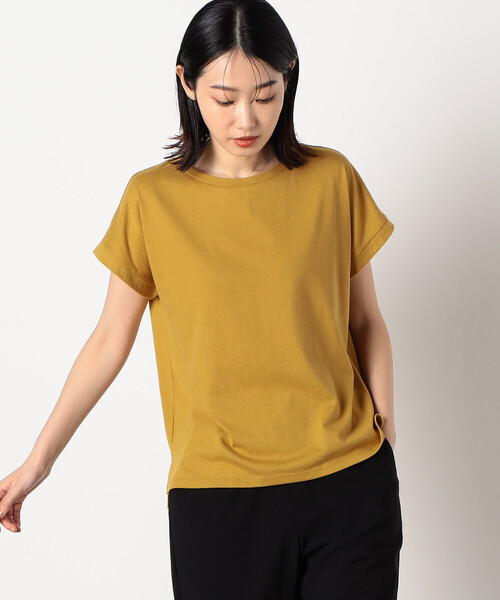 COMME CA ISM(コムサイズム)の「日本の色 Tシャツ(Tシャツ/カットソー・レディース・マスタード/ネイビー/オレンジ/カーキ/サックスブルー/アイボリー・SMALL/MEDIUM/LARGE)」の18枚目の写真