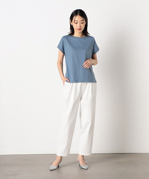COMME CA ISM(コムサイズム)の「日本の色 Tシャツ(Tシャツ/カットソー・レディース・マスタード/ネイビー/オレンジ/カーキ/サックスブルー/アイボリー・SMALL/MEDIUM/LARGE)」の19枚目の写真