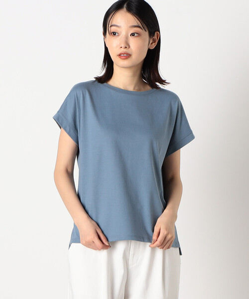 COMME CA ISM(コムサイズム)の「日本の色 Tシャツ(Tシャツ/カットソー・レディース・マスタード/ネイビー/オレンジ/カーキ/サックスブルー/アイボリー・SMALL/MEDIUM/LARGE)」の20枚目の写真