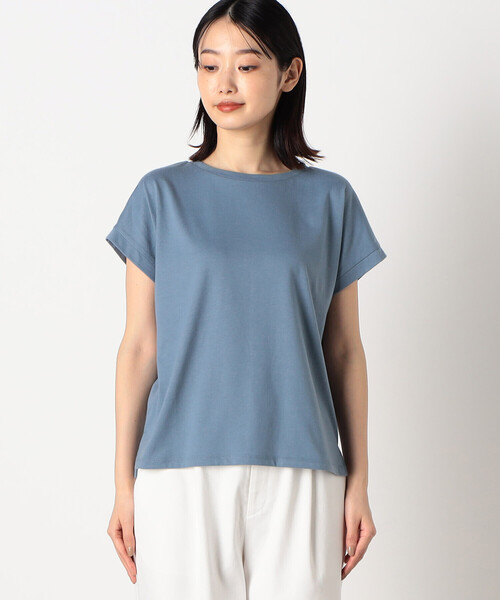COMME CA ISM(コムサイズム)の「日本の色 Tシャツ(Tシャツ/カットソー・レディース・マスタード/ネイビー/オレンジ/カーキ/サックスブルー/アイボリー・SMALL/MEDIUM/LARGE)」の21枚目の写真