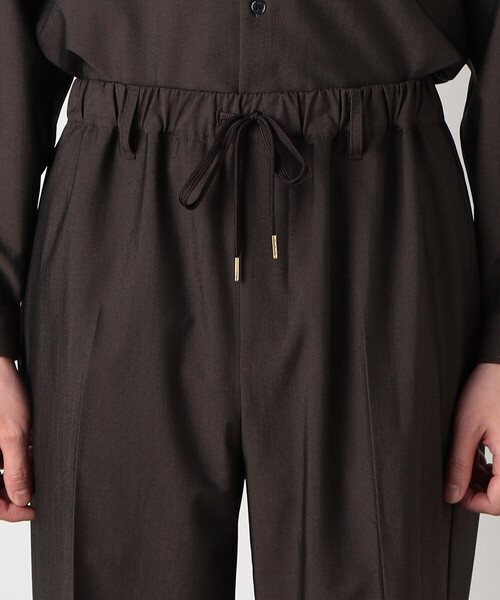 COMME CA ISM（コムサイズム）の「【セットアップ対応】 ウォッシャブル ウールライク リラックス ワイドパンツ（スラックス・メンズ・ブラック/ダークブラウン・MEDIUM/LARGE）」の15枚目の写真