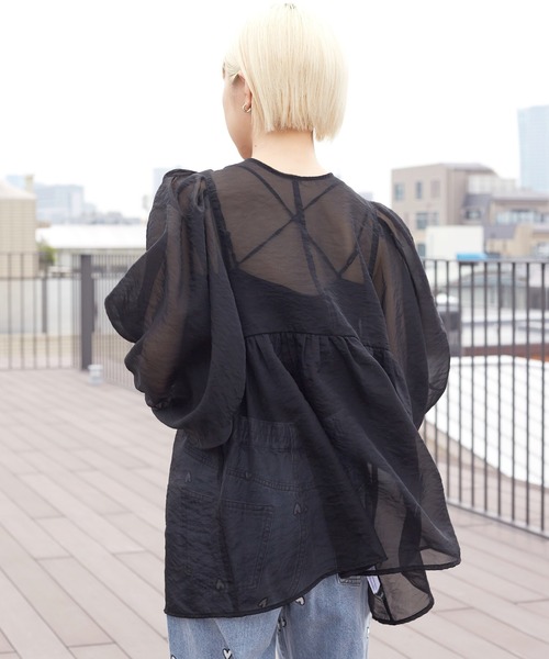 w closet（ダブルクローゼット）の「【前後2WAY】オーガンジー