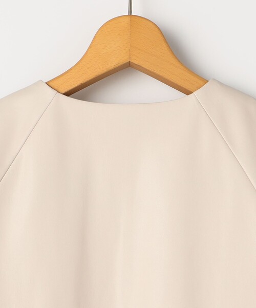 NOLLEY’S（ノーリーズ）の「フェイクレザーブルゾン（ブルゾン・レディース・ベージュ/ブラック・FREE）」の22枚目の写真