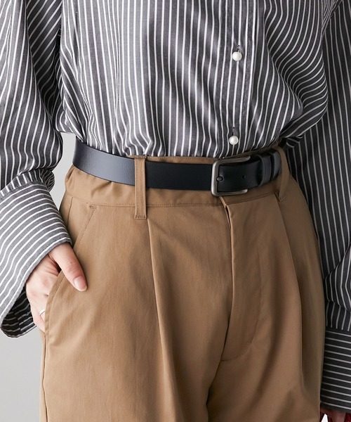 BONLECILL（ボンルシール）の「ヴィンテージライク ダッドレザーベルト（ベルト・レディース・ブラック/ブラウン・FREE/S）」の5枚目の写真