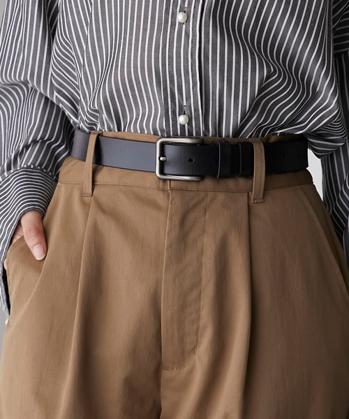 BONLECILL（ボンルシール）の「ヴィンテージライク ダッドレザーベルト（ベルト・レディース・ブラック/ブラウン・FREE/S）」の3枚目の写真