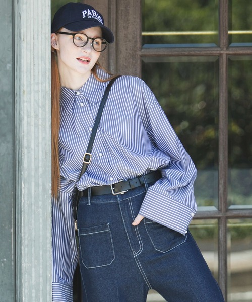 BONLECILL（ボンルシール）の「ヴィンテージライク ダッドレザーベルト（ベルト・レディース・ブラック/ブラウン・FREE/S）」の20枚目の写真