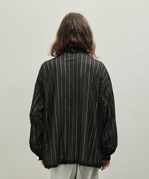 JUNRED（ジュンレッド）の「バルーンスリーブレースシャツ（シャツ/ブラウス・メンズ・ホワイト/ブラック・L/M/S）」の10枚目の写真