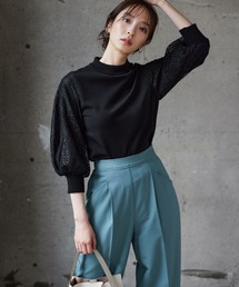 Andemiu | 10thレーススリーブニット7分袖971860(ニット/セーター)