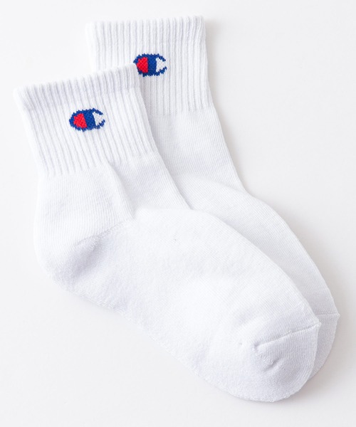 Champion(チャンピオン)の「【CHAMPION/チャンピオン】キッズ クォーター丈 ソックス CBSCY202 3足組 C ODORLESSR(シーオドレス) 抗菌防臭 靴下(ソックス/靴下・キッズ・ホワイト/ネイビー・FREE)」の5枚目の写真