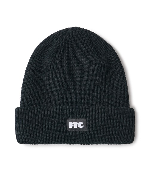 FTC（エフティーシー）の「BOX LOGO BEANIE（キャップ・メンズ・ブラック/オレンジ/グレー・FREE）」の2枚目の写真