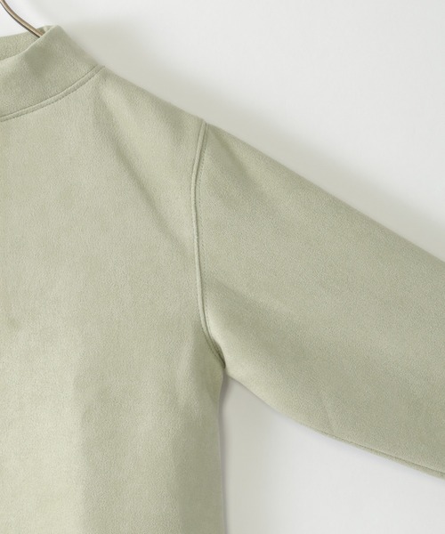 ikka(イッカ)の「【親子コーデ】カットスウェードスピンドルプルオーバー(120~160cm)(Tシャツ/カットソー・キッズ・ベージュ/ミント・120/130/140/150/160)」の17枚目の写真