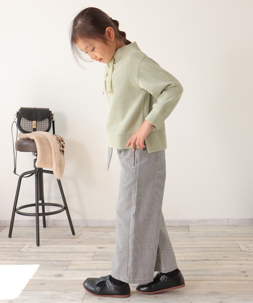 ikka(イッカ)の「【親子コーデ】カットスウェードスピンドルプルオーバー(120~160cm)(Tシャツ/カットソー・キッズ・ベージュ/ミント・120/130/140/150/160)」の11枚目の写真