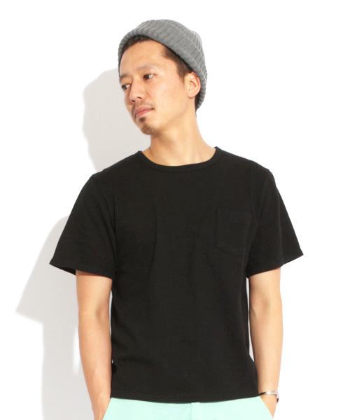 Denime（ドゥニーム）の「BASIC SS TEE/半袖ベーシックＴシャツ（Tシャツ/カットソー・メンズ・ホワイト/ブラック/グレー/ネイビー・MEDIUM/LARGE/X-LARGE）」の3枚目の写真