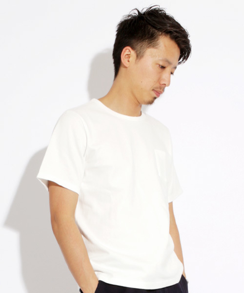 Denime（ドゥニーム）の「BASIC SS TEE/半袖ベーシックＴシャツ（Tシャツ/カットソー・メンズ・ホワイト/ブラック/グレー/ネイビー・MEDIUM/LARGE/X-LARGE）」の16枚目の写真