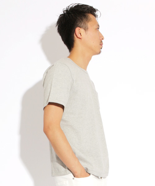 Denime（ドゥニーム）の「BASIC SS TEE/半袖ベーシックＴシャツ（Tシャツ/カットソー・メンズ・ホワイト/ブラック/グレー/ネイビー・MEDIUM/LARGE/X-LARGE）」の14枚目の写真