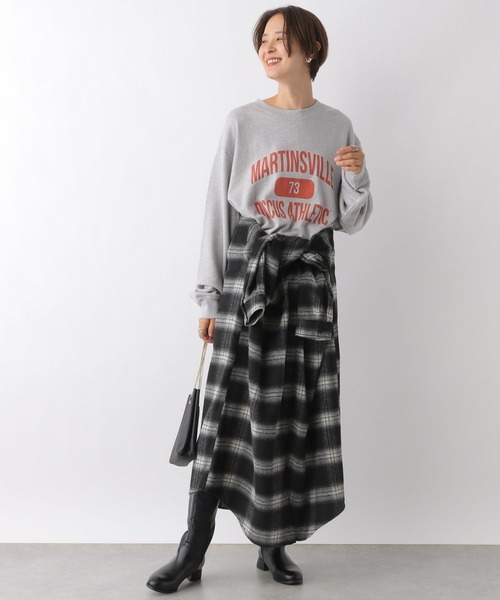 LEPSIM（レプシィム）の「シャギーチェックシャツワンピース