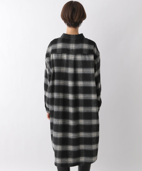 LEPSIM（レプシィム）の「シャギーチェックシャツワンピース 971546