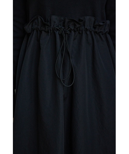 AZUL by moussy(アズールバイマウジー)の「ドッキングドローストリングワンピース(ワンピース・レディース・ブラック/グレー・MEDIUM/SMALL)」の15枚目の写真