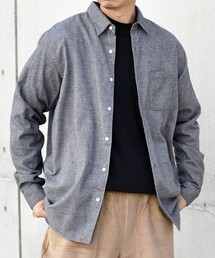 SHIPS any | SHIPS any: オーガニックコットン レギュラーカラー ネルシャツ◇(シャツ/ブラウス)