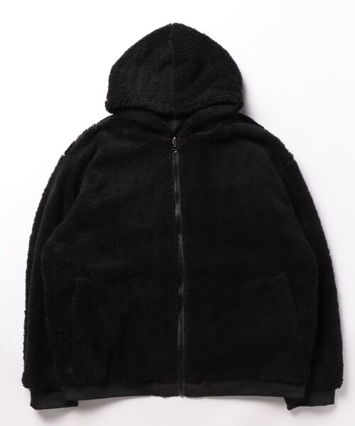 Ritzy（リッツィー）の「2way リバーシブル フードボアブルゾン（ブルゾン・レディース・ブラック/ホワイト/グレー/カーキ・M/L）」の15枚目の写真