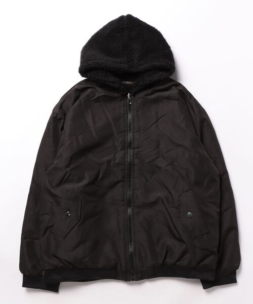 Ritzy（リッツィー）の「2way リバーシブル フードボアブルゾン（ブルゾン・レディース・ブラック/ホワイト/グレー/カーキ・M/L）」の16枚目の写真