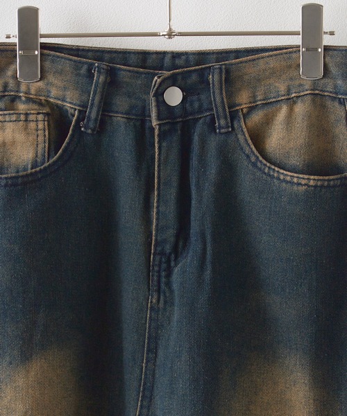 双子可♡美品♡denim dungaree ダメージデニムスカート 双子可♡美品♡denim dungaree ダメージデニムスカート 双子可♡美品