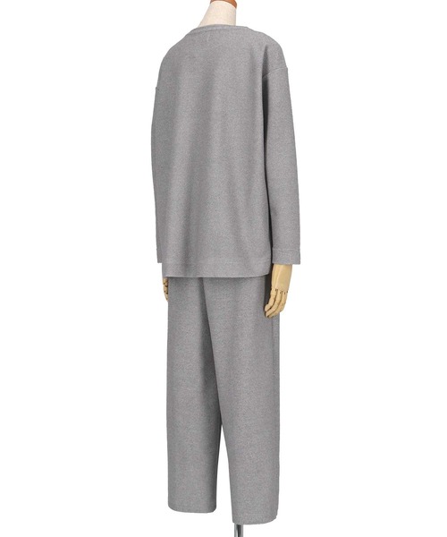 une nana cool（ウンナナクール）の「ビンテージパイル スウェットデザインパジャマ（ルームウェア/パジャマ・レディース・グレー/ブラック/コーラル・M）」の7枚目の写真