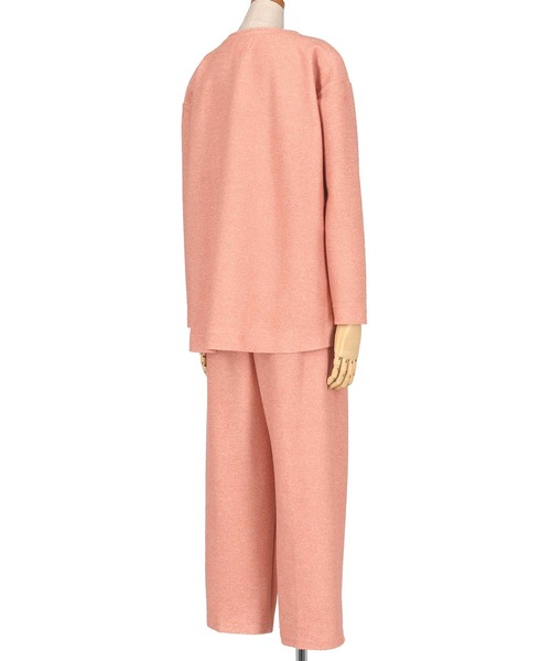 une nana cool（ウンナナクール）の「ビンテージパイル スウェットデザインパジャマ（ルームウェア/パジャマ・レディース・グレー/ブラック/コーラル・M）」の9枚目の写真