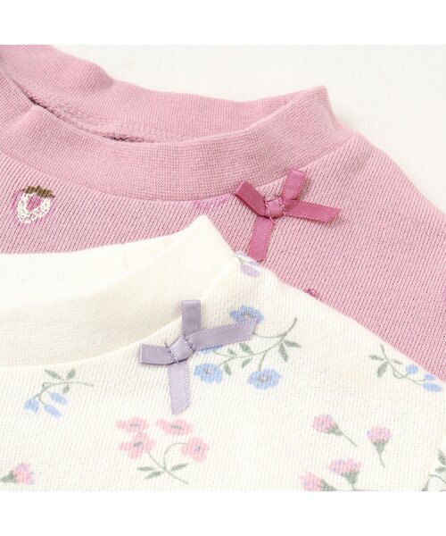 apres les cours(アプレレクール)の「いちご・花柄パジャマ(ルームウェア/パジャマ・キッズ・ピンク/アイボリー・130/100/80/120/90/110)」の4枚目の写真